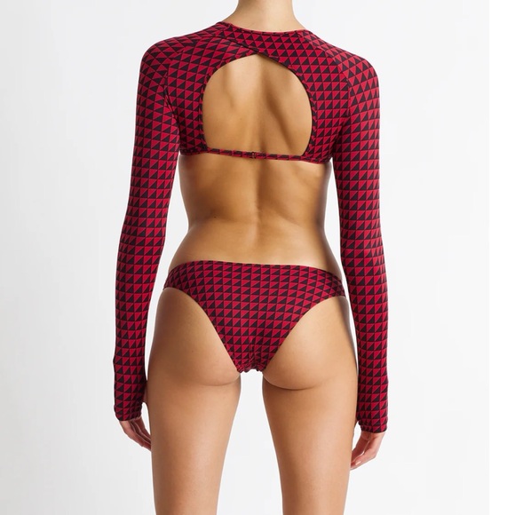 NWT 🏷️ Tropic of C Playa Rashguard and Lo Bottoms in Hibiscus Geo - Picture 2 of 9